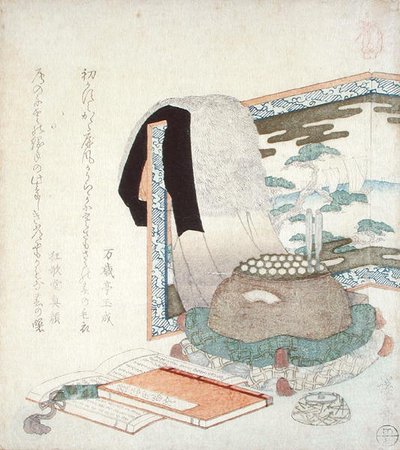 A Screen with a Fur Coat by Keisai Eisen